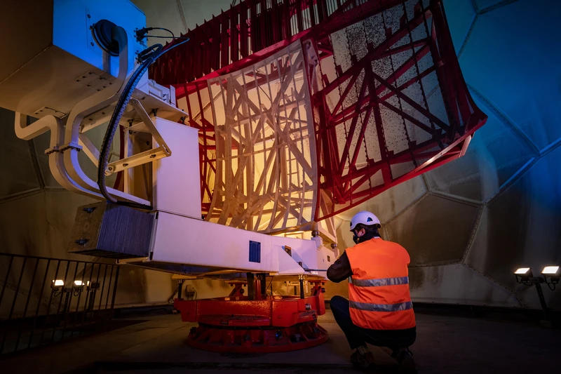 Radar 3D instalado en las estaciones de Paracuellos I (Madrid).